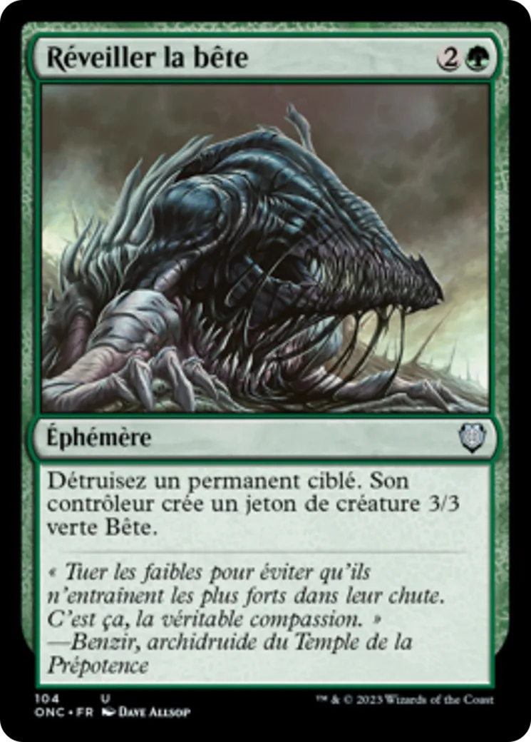 Réveiller la bête — Phyrexia: All Will Be One Commander — Magic: The Gathering