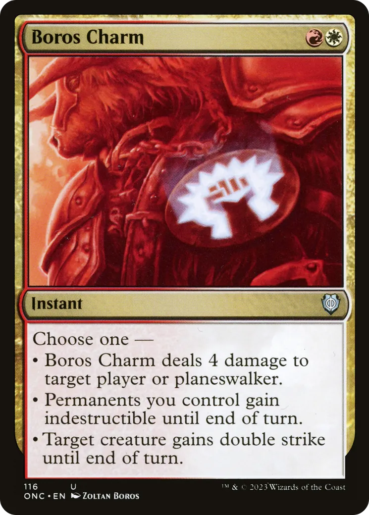 Boros Charm — Phyrexia: All Will Be One Commander — Magic: The Gathering
