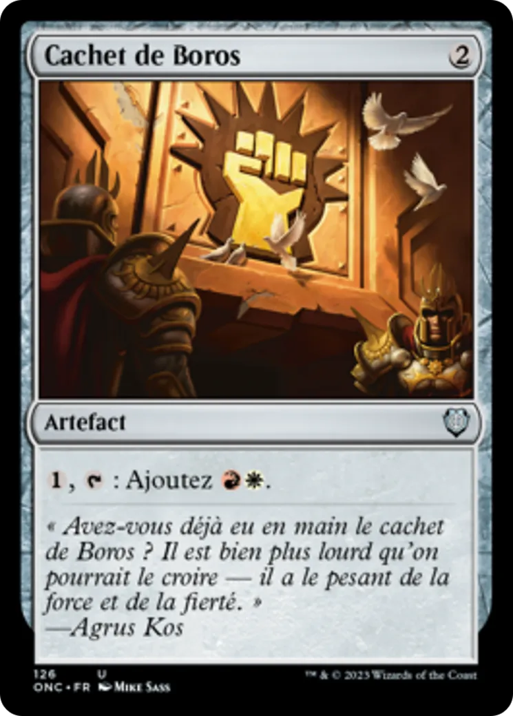 Cachet de Boros — Phyrexia: All Will Be One Commander — Magic: The Gathering