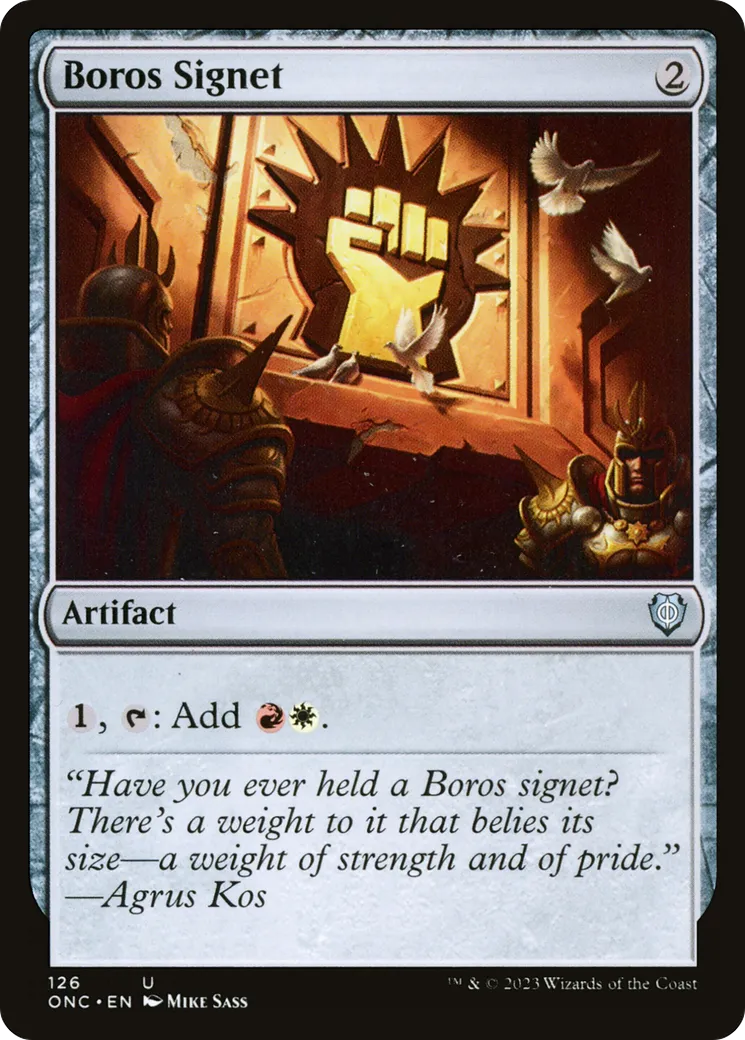 Boros Signet — Phyrexia: All Will Be One Commander — Magic: The Gathering
