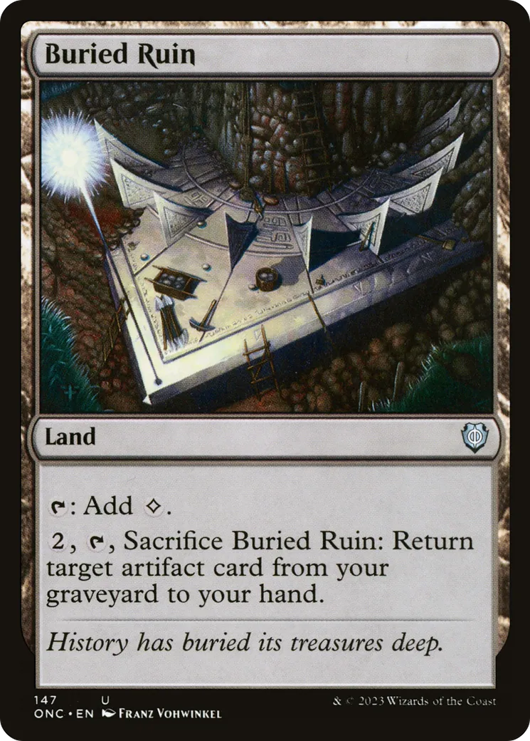Buried Ruin — Phyrexia: All Will Be One Commander — Magic: The Gathering