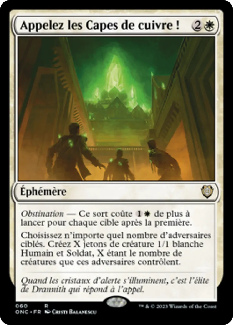 Appelez les Capes de cuivre ! — Phyrexia: All Will Be One Commander — Magic: The Gathering