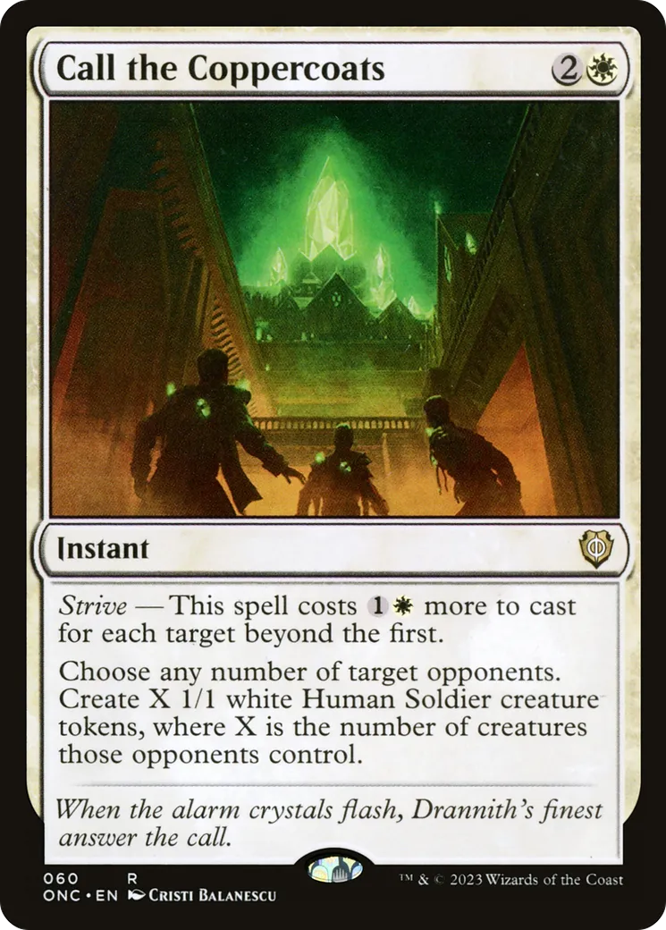 Call the Coppercoats — Phyrexia: All Will Be One Commander — Magic: The Gathering