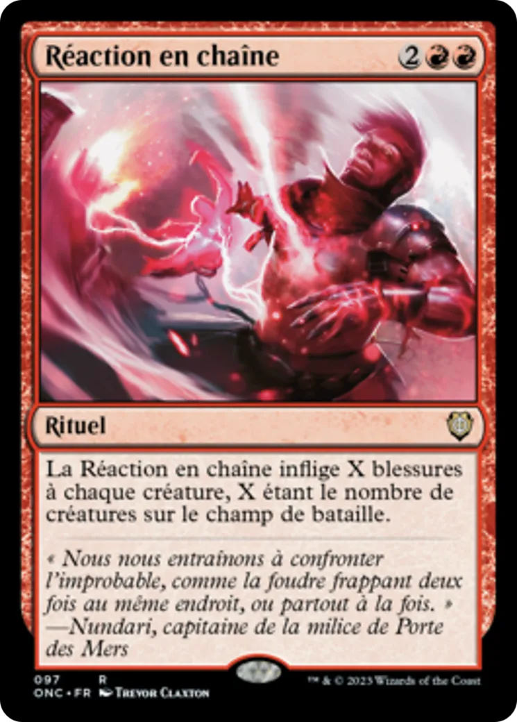 Réaction en chaîne — Phyrexia: All Will Be One Commander — Magic: The Gathering
