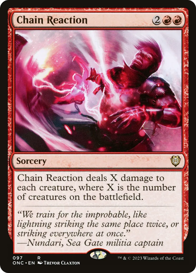 Réaction en chaîne — Phyrexia: All Will Be One Commander — Magic: The Gathering