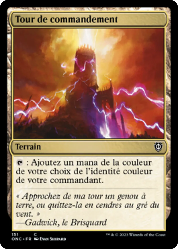 Tour de commandement — Phyrexia: All Will Be One Commander — Magic: The Gathering