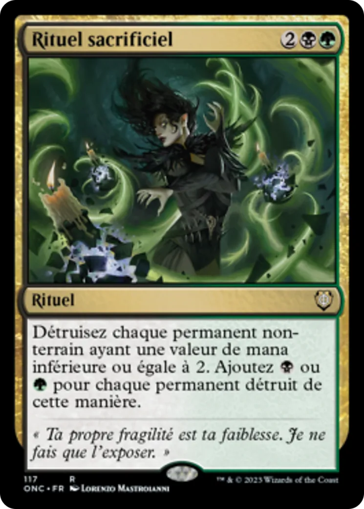 Rituel sacrificiel — Phyrexia: All Will Be One Commander — Magic: The Gathering