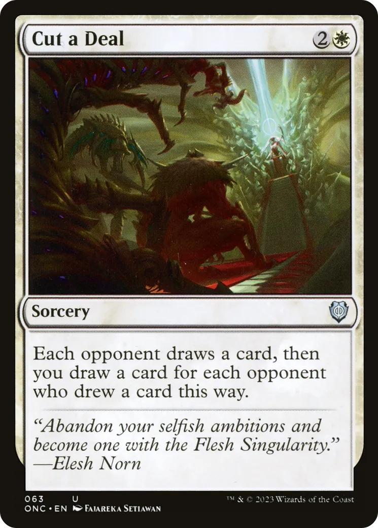 Conclure un accord — Phyrexia: All Will Be One Commander — Magic: The Gathering