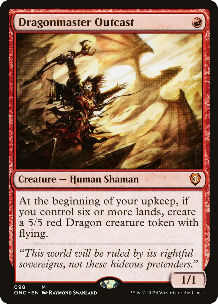 Dragonmaster Outcast — Phyrexia: All Will Be One Commander — Magic: The Gathering