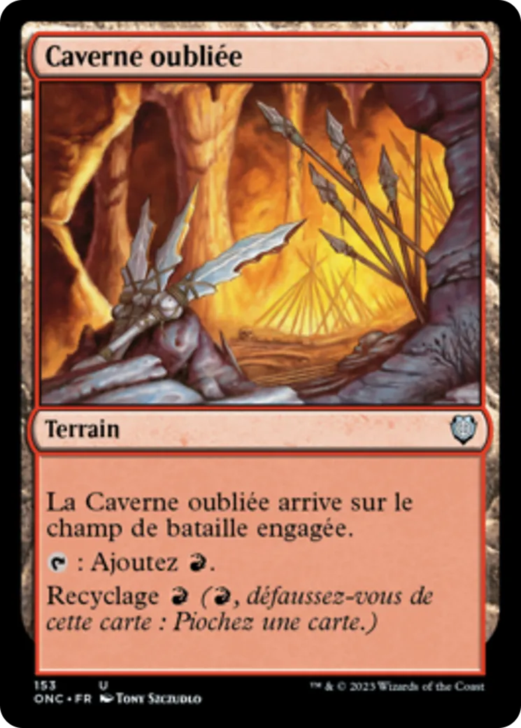 Caverne oubliée — Phyrexia: All Will Be One Commander — Magic: The Gathering