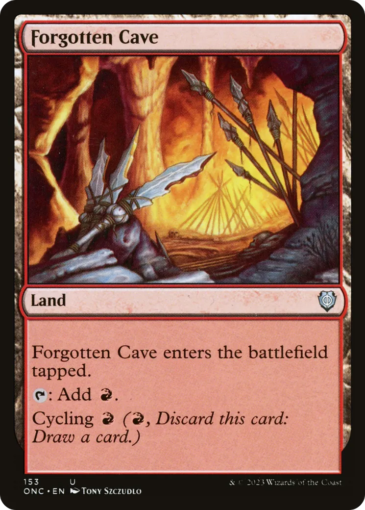 Caverne oubliée — Phyrexia: All Will Be One Commander — Magic: The Gathering