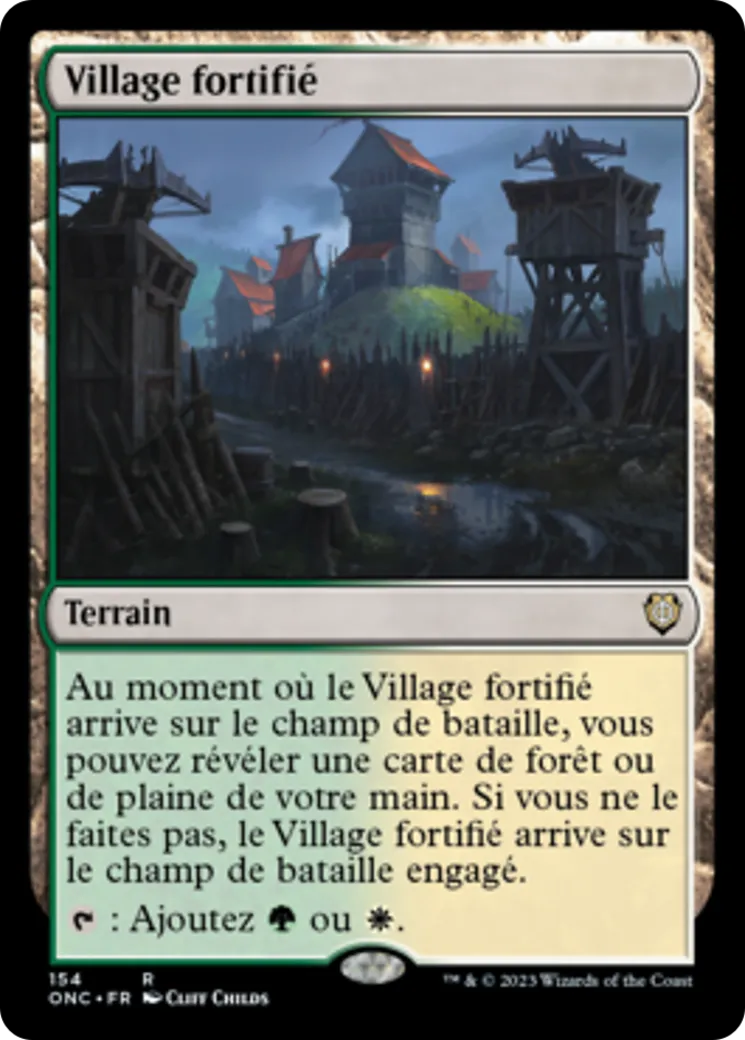 Village fortifié — Phyrexia: All Will Be One Commander — Magic: The Gathering
