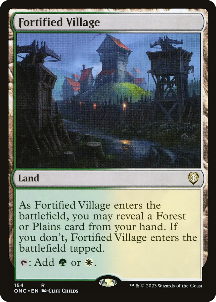 Fortified Village — Phyrexia: All Will Be One Commander — Magic: The Gathering