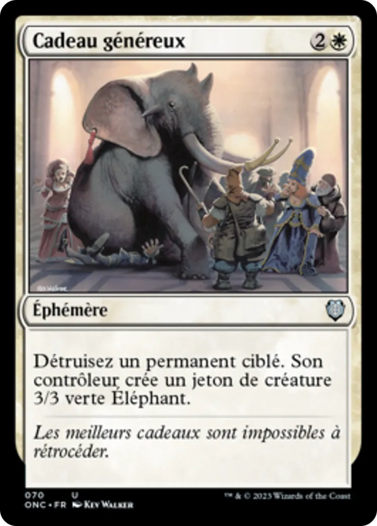 Cadeau généreux — Phyrexia: All Will Be One Commander — Magic: The Gathering