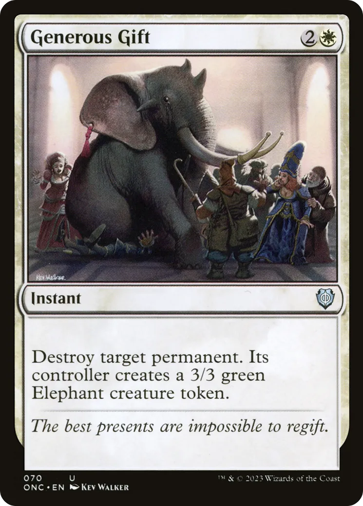 Generous Gift — Phyrexia: All Will Be One Commander — Magic: The Gathering