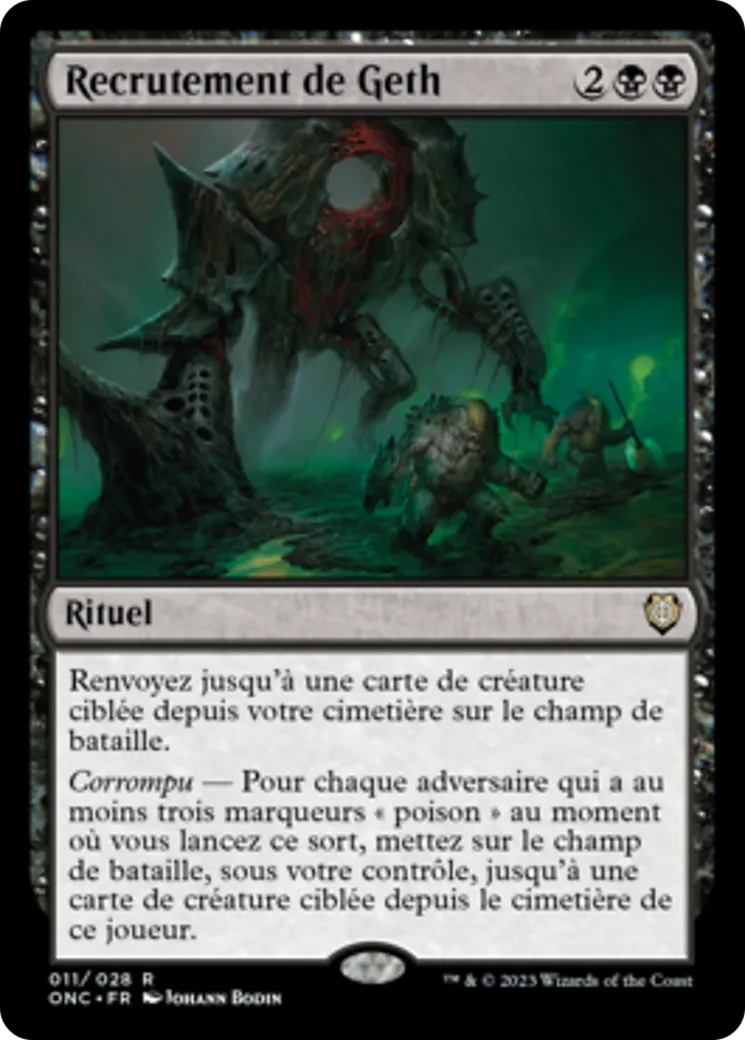 Recrutement de Geth — Phyrexia: All Will Be One Commander — Magic: The Gathering