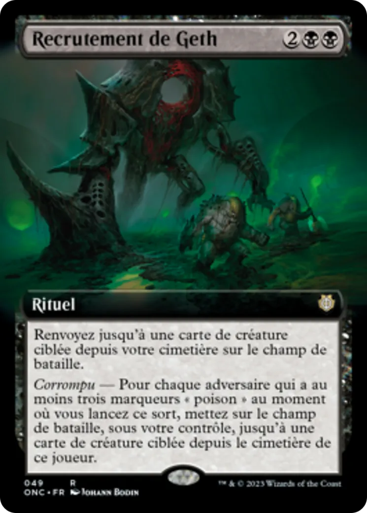 Recrutement de Geth — Phyrexia: All Will Be One Commander — Magic: The Gathering