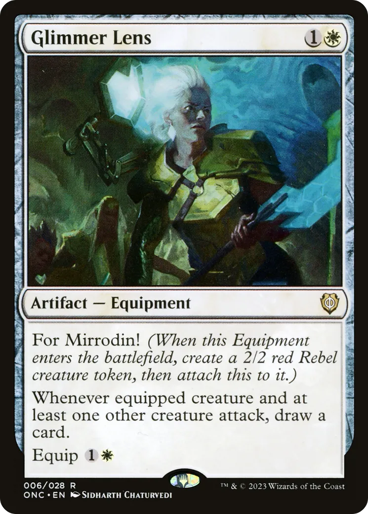 Glimmer Lens — Phyrexia: All Will Be One Commander — Magic: The Gathering