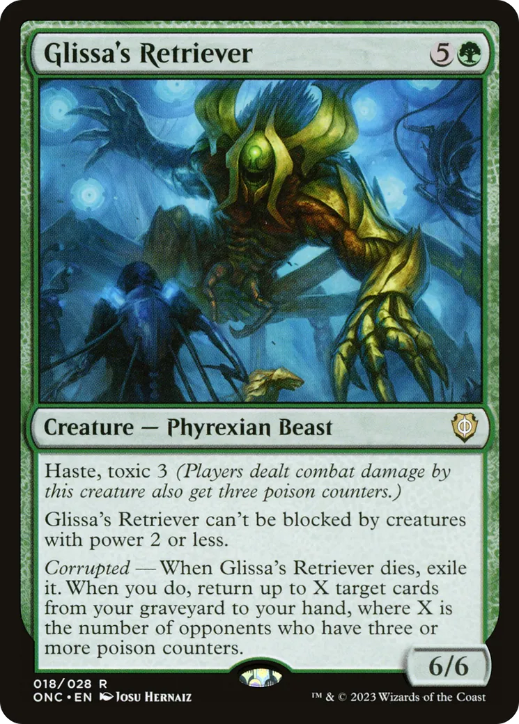 Glissa's Retriever — Phyrexia: All Will Be One Commander — Magic: The Gathering