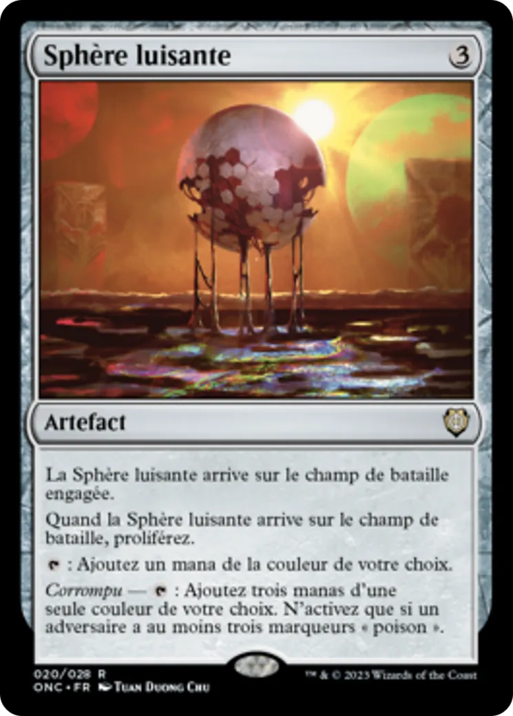 Sphère luisante — Phyrexia: All Will Be One Commander — Magic: The Gathering