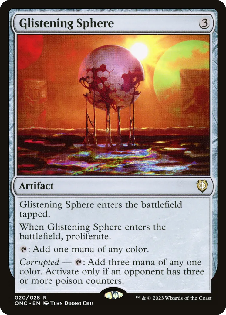 Sphère luisante — Phyrexia: All Will Be One Commander — Magic: The Gathering