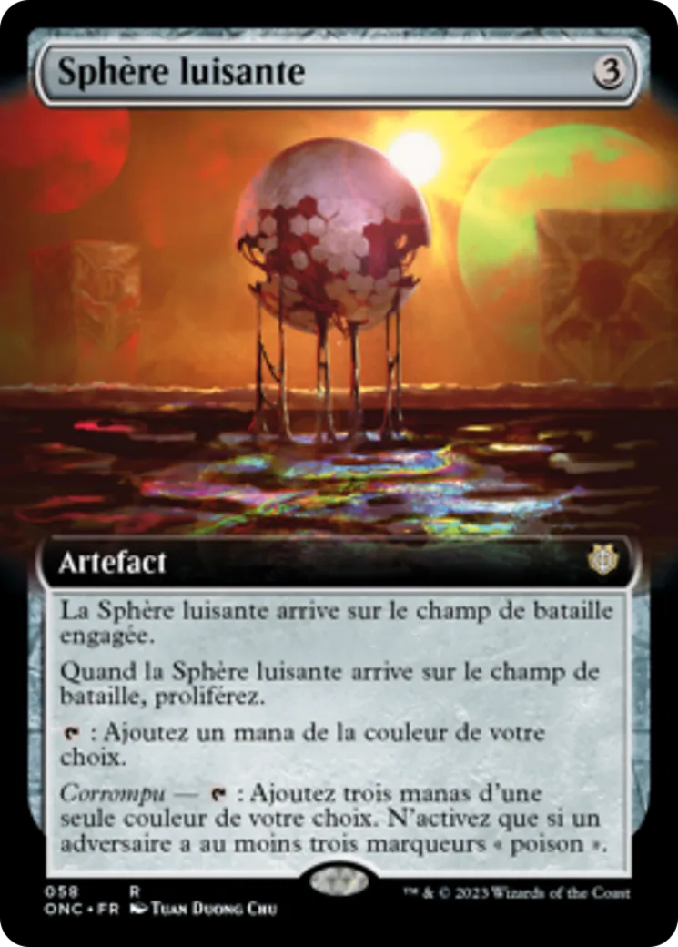 Sphère luisante — Phyrexia: All Will Be One Commander — Magic: The Gathering