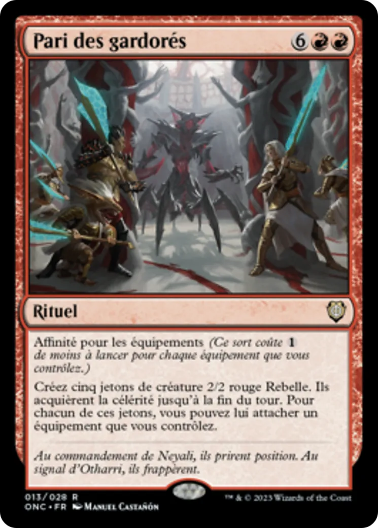 Pari des gardorés — Phyrexia: All Will Be One Commander — Magic: The Gathering