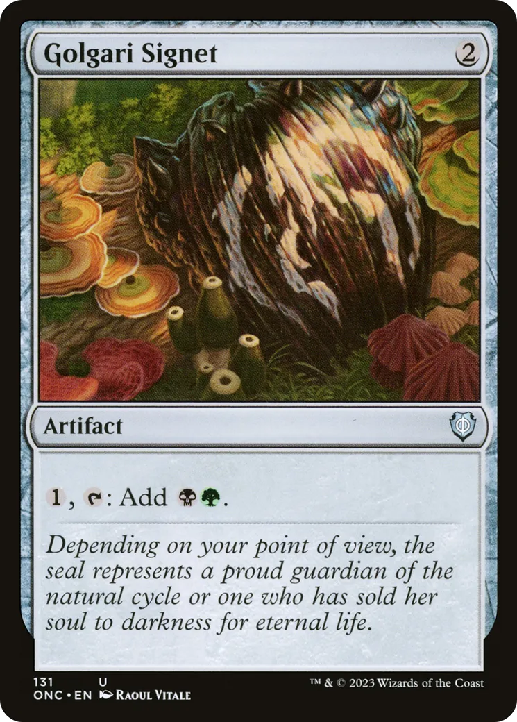 Golgari Signet — Phyrexia: All Will Be One Commander — Magic: The Gathering