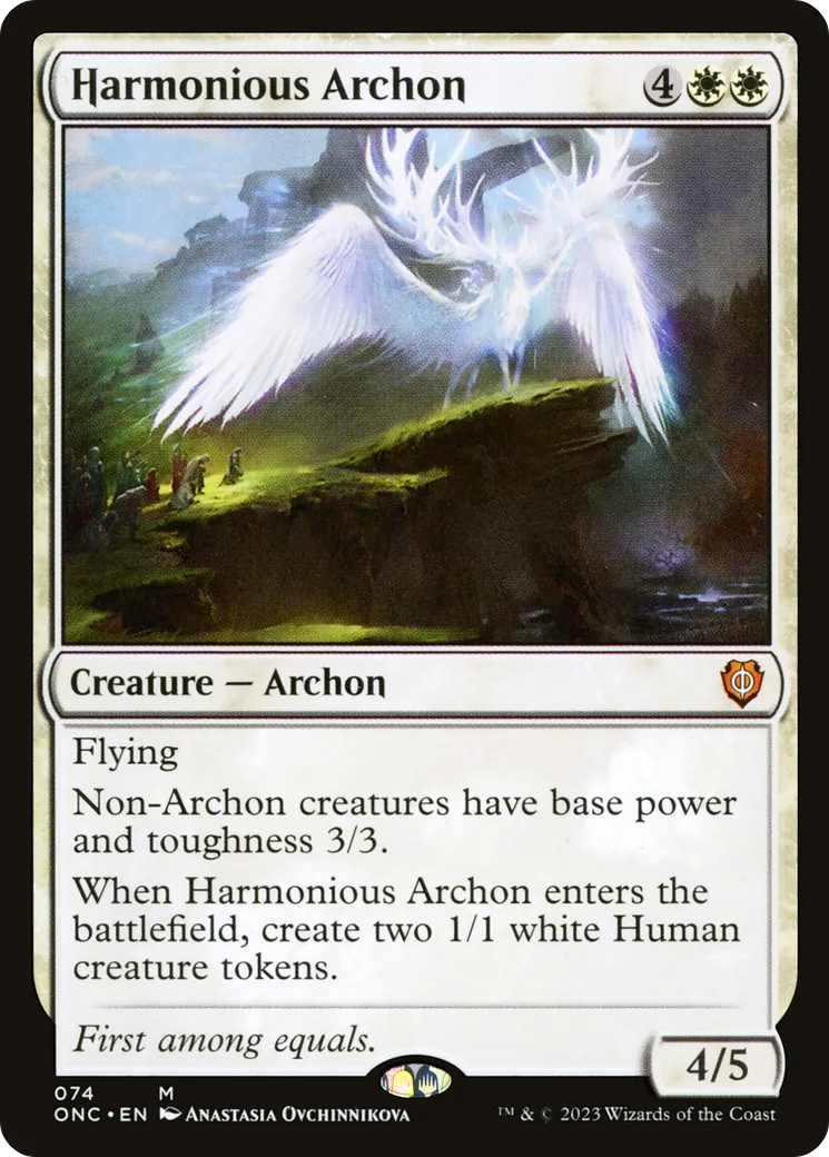Harmonious Archon — Phyrexia: All Will Be One Commander — Magic: The Gathering