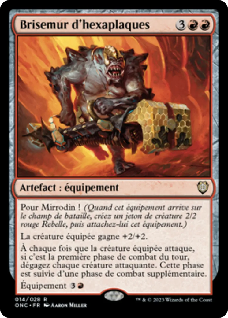 Brisemur d'hexaplaques — Phyrexia: All Will Be One Commander — Magic: The Gathering