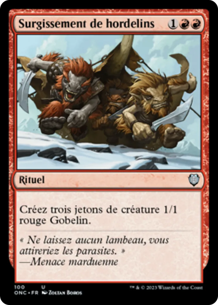 Surgissement de hordelins — Phyrexia: All Will Be One Commander — Magic: The Gathering