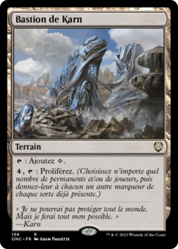Bastion de Karn — Phyrexia: All Will Be One Commander — Magic: The Gathering