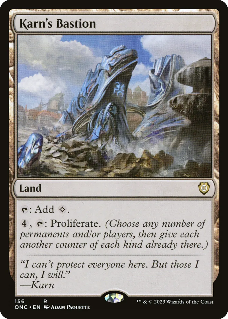 Karn's Bastion — Phyrexia: All Will Be One Commander — Magic: The Gathering