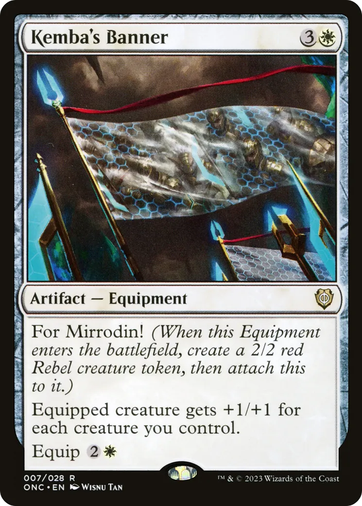 Bannière de Kemba — Phyrexia: All Will Be One Commander — Magic: The Gathering