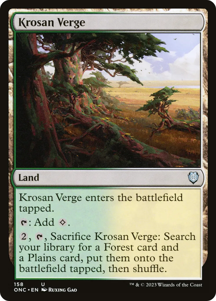 Krosan Verge — Phyrexia: All Will Be One Commander — Magic: The Gathering