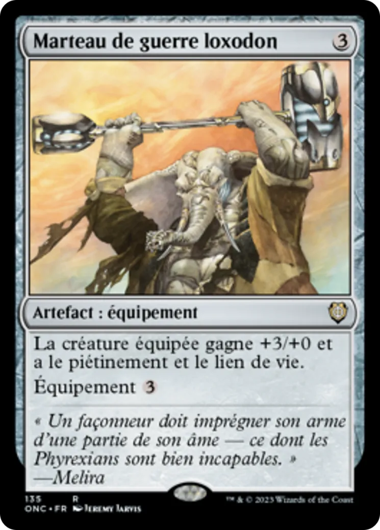Marteau de guerre loxodon — Phyrexia: All Will Be One Commander — Magic: The Gathering