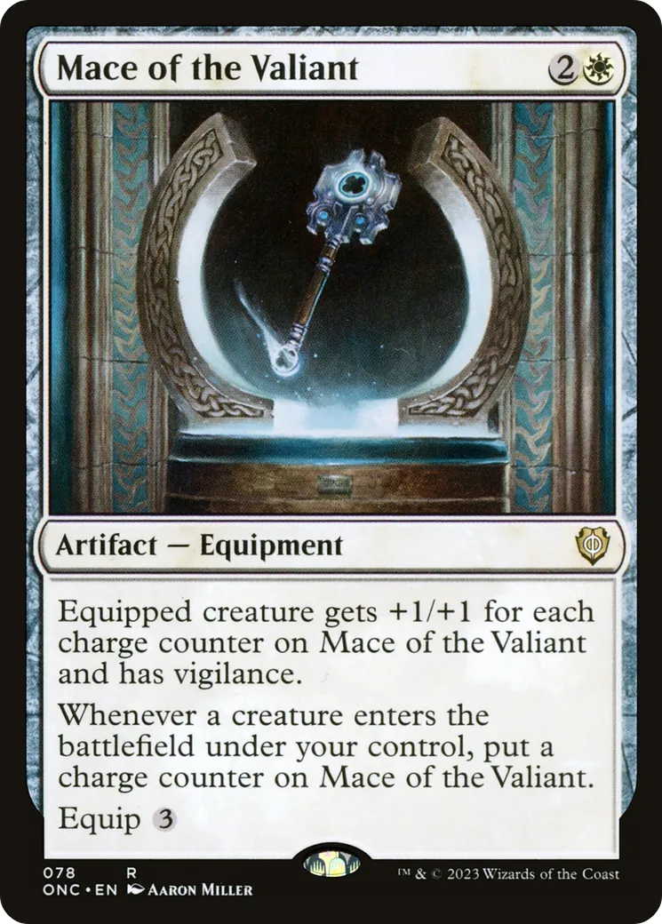 Mace of the Valiant — Phyrexia: All Will Be One Commander — Magic: The Gathering