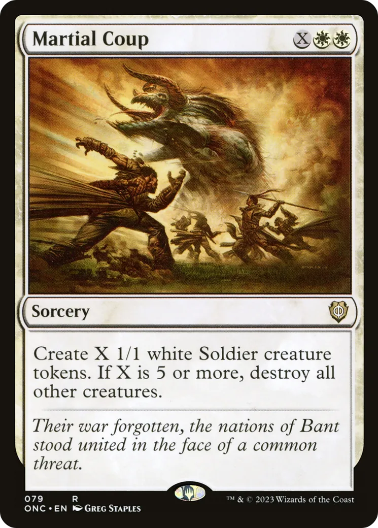 Martial Coup — Phyrexia: All Will Be One Commander — Magic: The Gathering