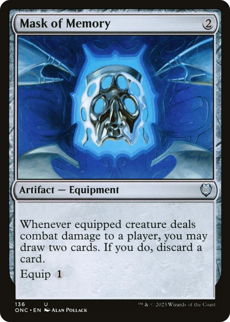 Mask of Memory — Phyrexia: All Will Be One Commander — Magic: The Gathering