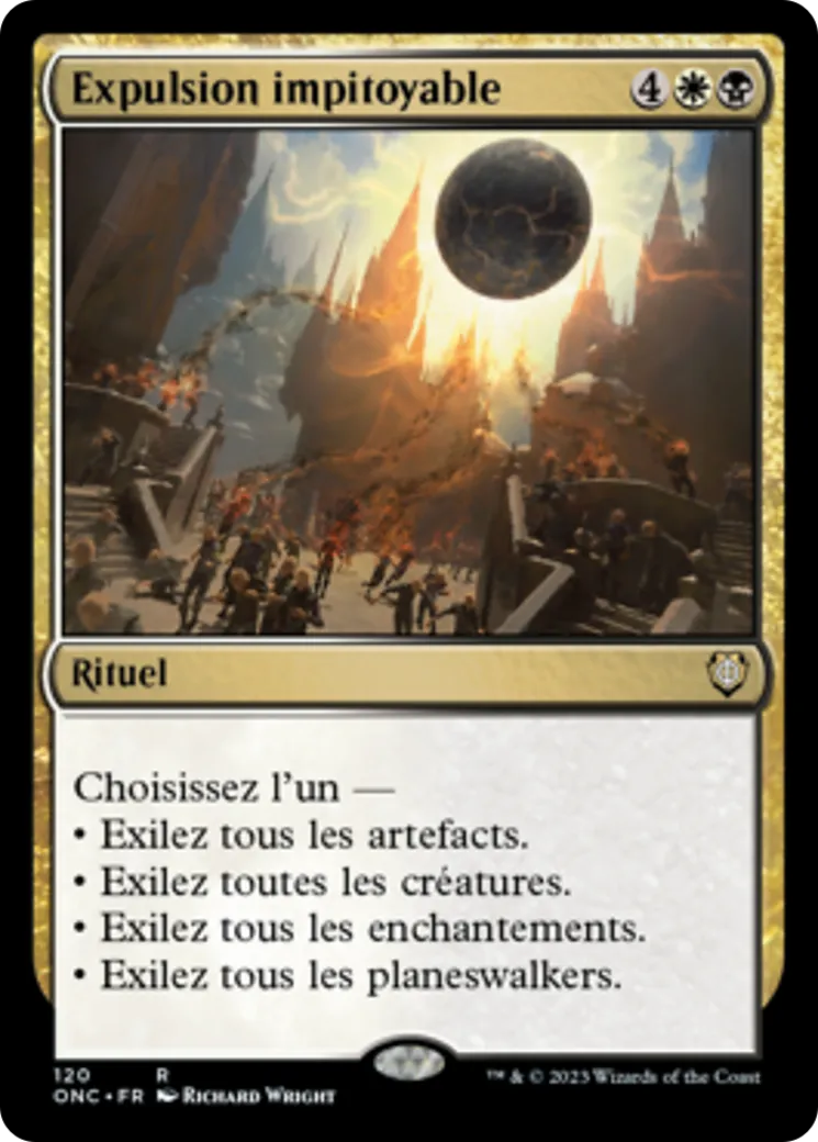 Expulsion impitoyable — Phyrexia: All Will Be One Commander — Magic: The Gathering