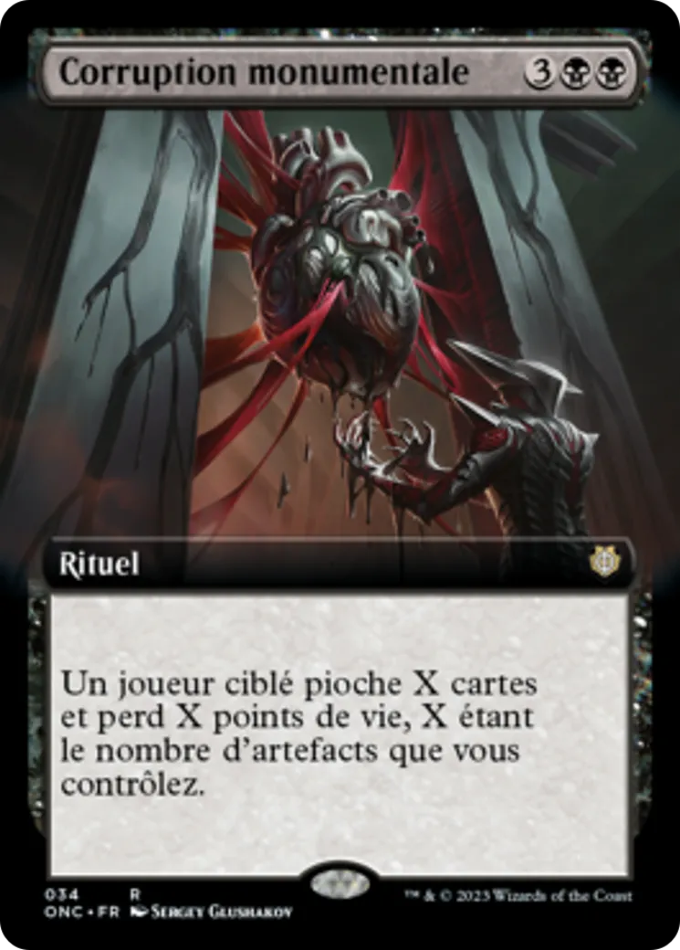 Corruption monumentale — Phyrexia: All Will Be One Commander — Magic: The Gathering
