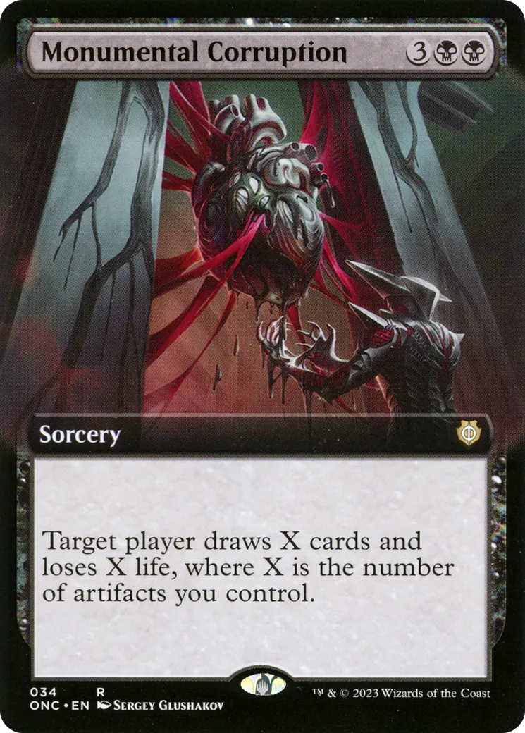 Corruption monumentale — Phyrexia: All Will Be One Commander — Magic: The Gathering