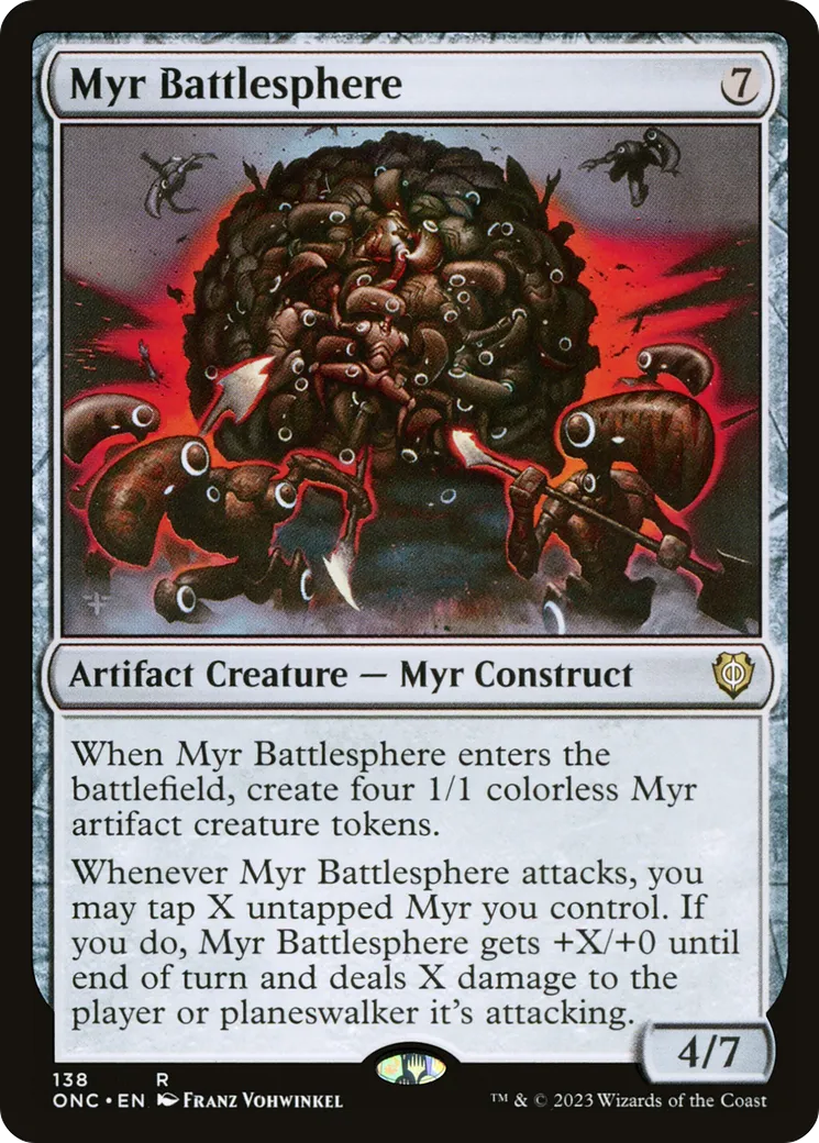 Myr Battlesphere — Phyrexia: All Will Be One Commander — Magic: The Gathering