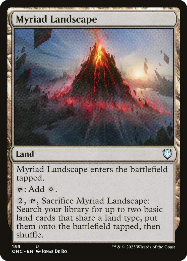 Myriad Landscape — Phyrexia: All Will Be One Commander — Magic: The Gathering