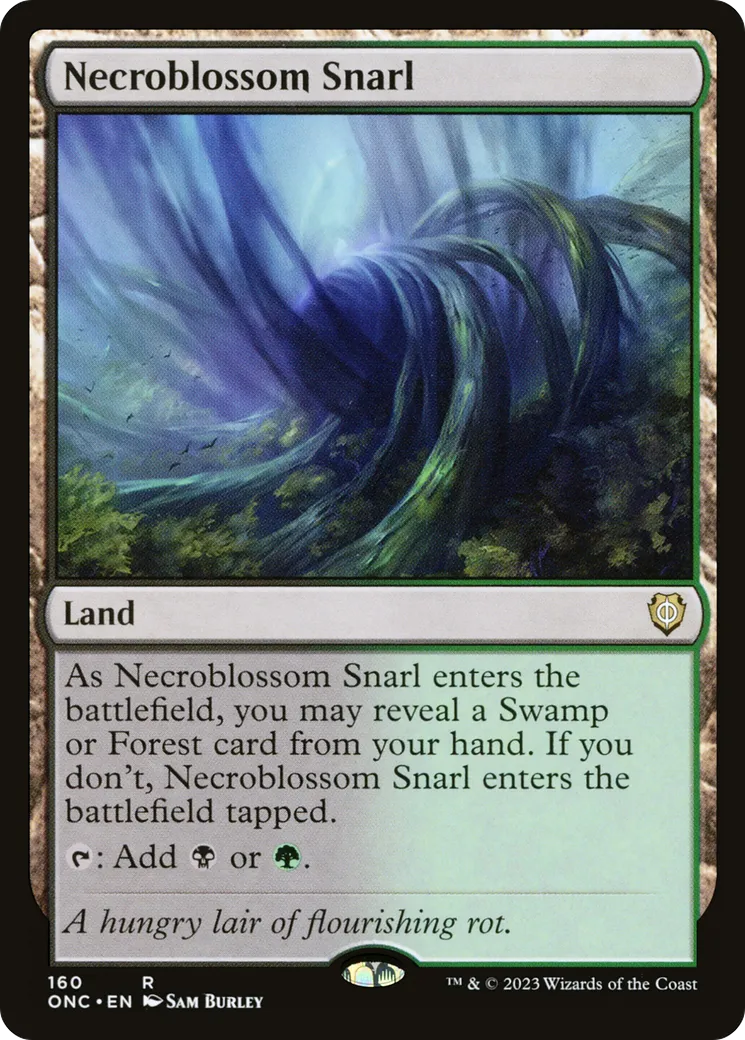 Necroblossom Snarl — Phyrexia: All Will Be One Commander — Magic: The Gathering