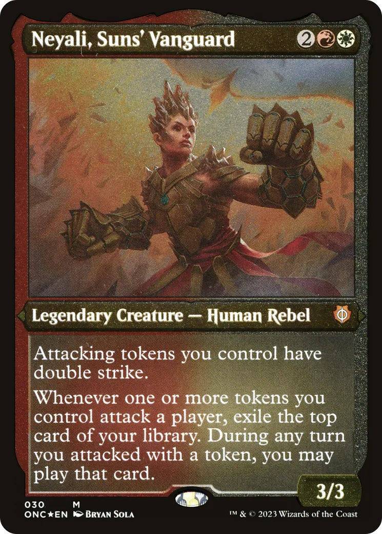 Neyali, Suns' Vanguard — Phyrexia: All Will Be One Commander — Magic: The Gathering