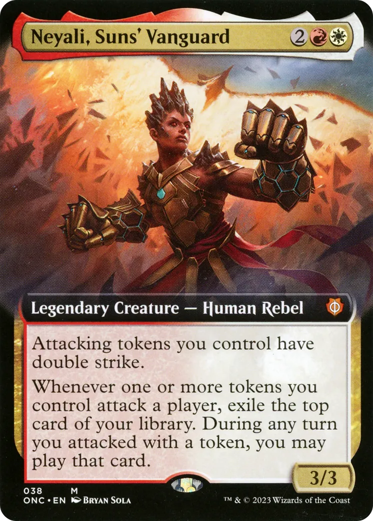 Neyali, Suns' Vanguard — Phyrexia: All Will Be One Commander — Magic: The Gathering