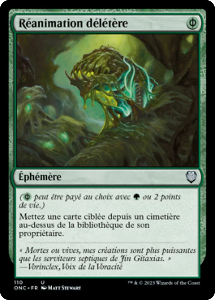 Réanimation délétère — Phyrexia: All Will Be One Commander — Magic: The Gathering