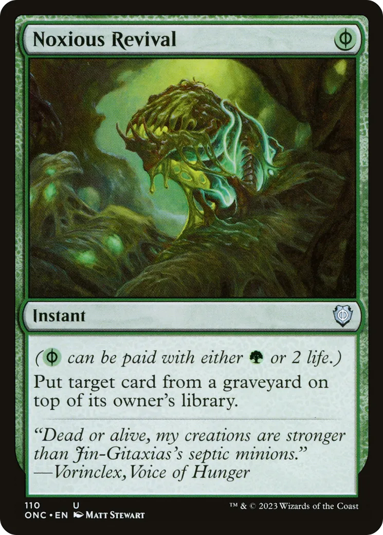 Noxious Revival — Phyrexia: All Will Be One Commander — Magic: The Gathering
