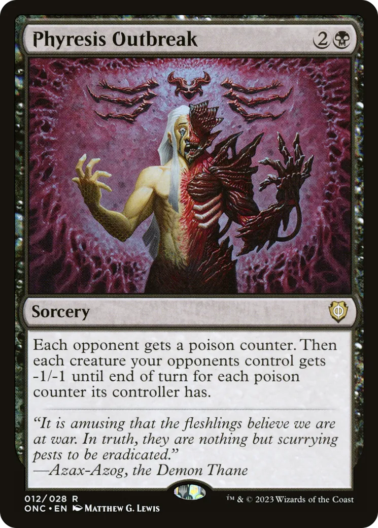 Flambée de phyrésie — Phyrexia: All Will Be One Commander — Magic: The Gathering